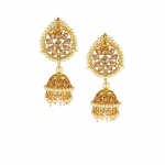 Gold-Plated Dome Shaped Jhumkas