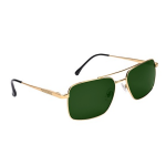 Unisex gold-toned sunglass
