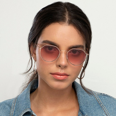 Women Round Sunglasses With UV Protected Lens