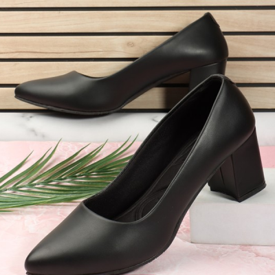 Pointed Toe Block Pumps
