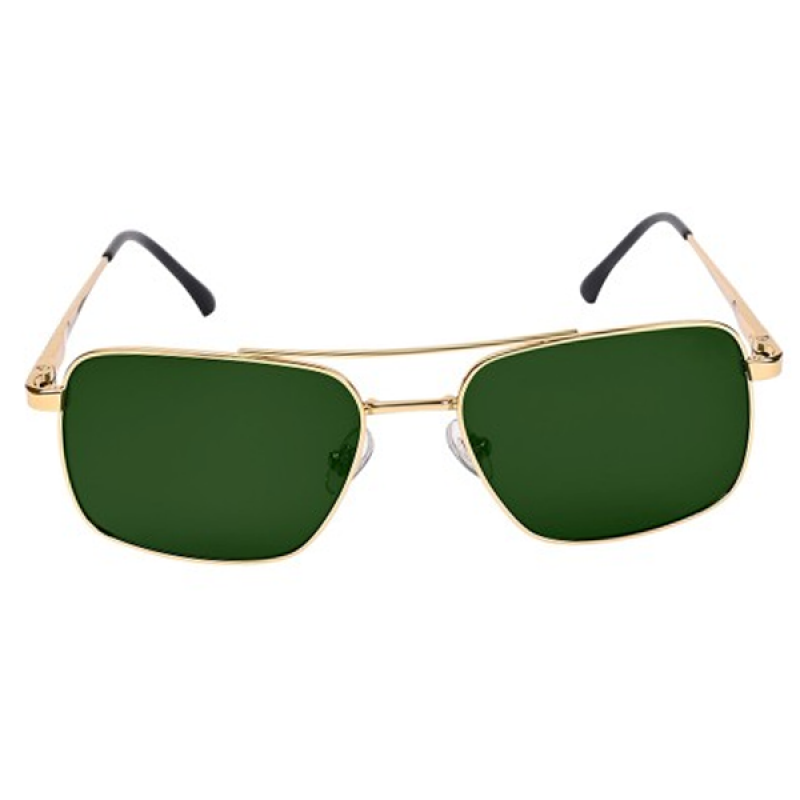 Unisex gold-toned sunglass