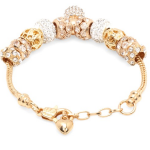 Gold-Plated Handcrafted Charm Bracelet