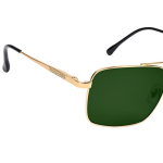 Unisex gold-toned sunglass