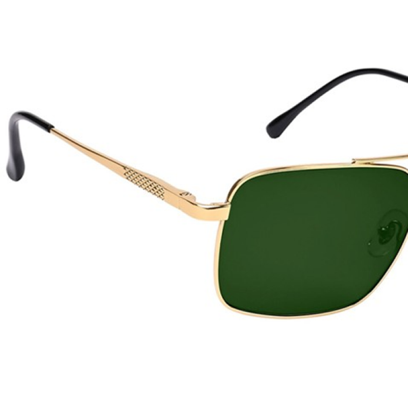Unisex gold-toned sunglass